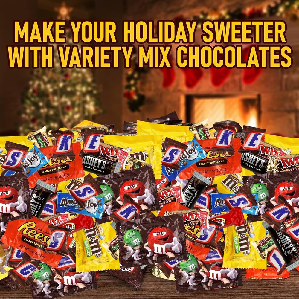 Assorted Chocolate Candy Variety Pack 2 lb – Bulk Individually Wrapped Chocol...