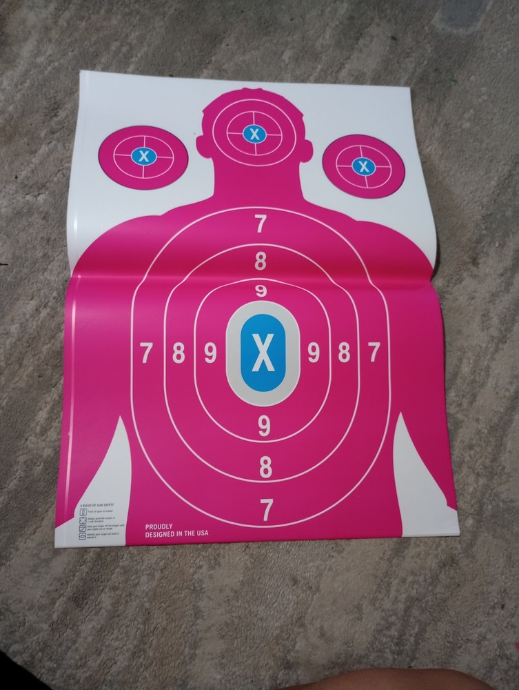 25 Pack Paper Shooting Target for Gun Range, Practice