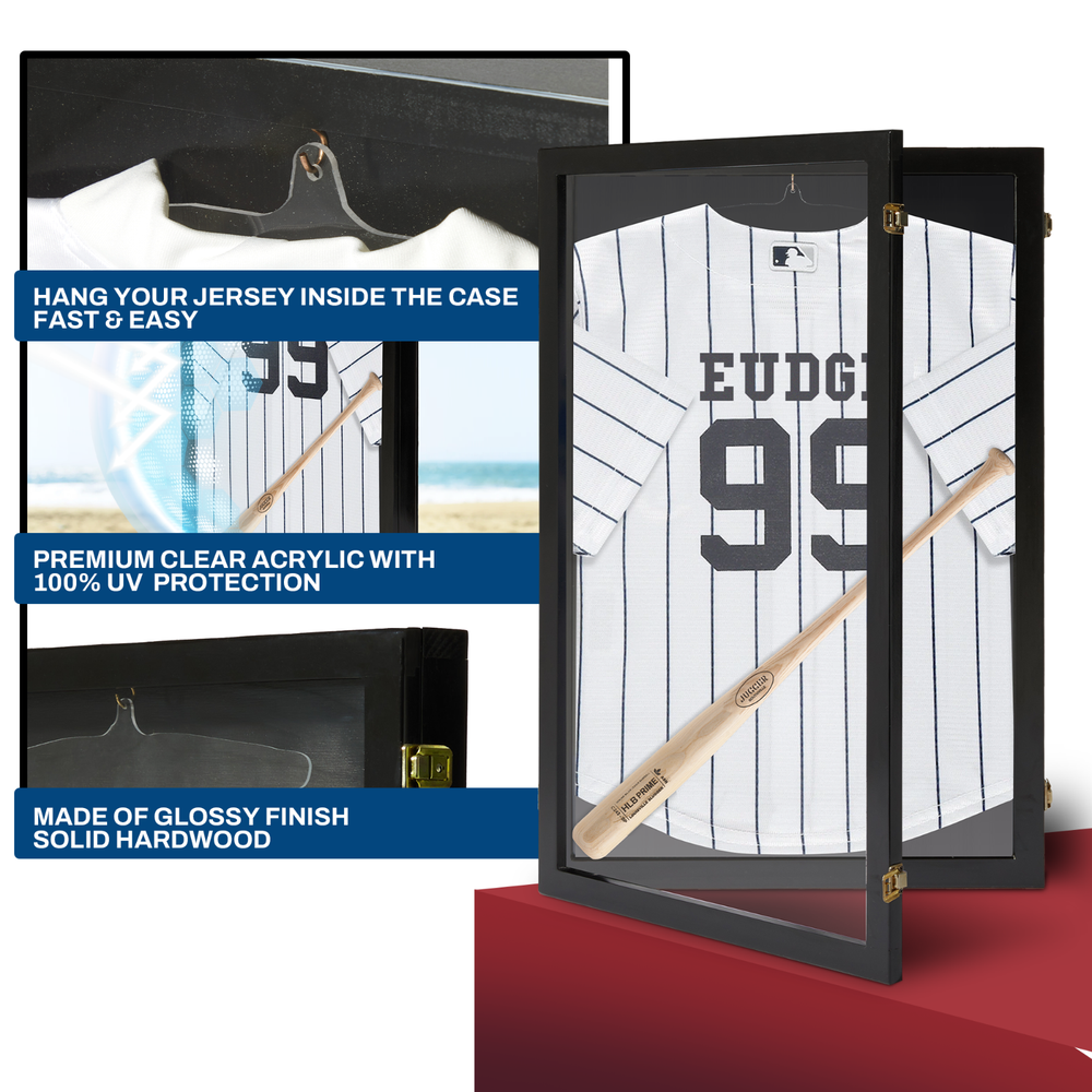 Jersey Display Case / Large Display/ Baseball Display / Bat Display / USA MADE!