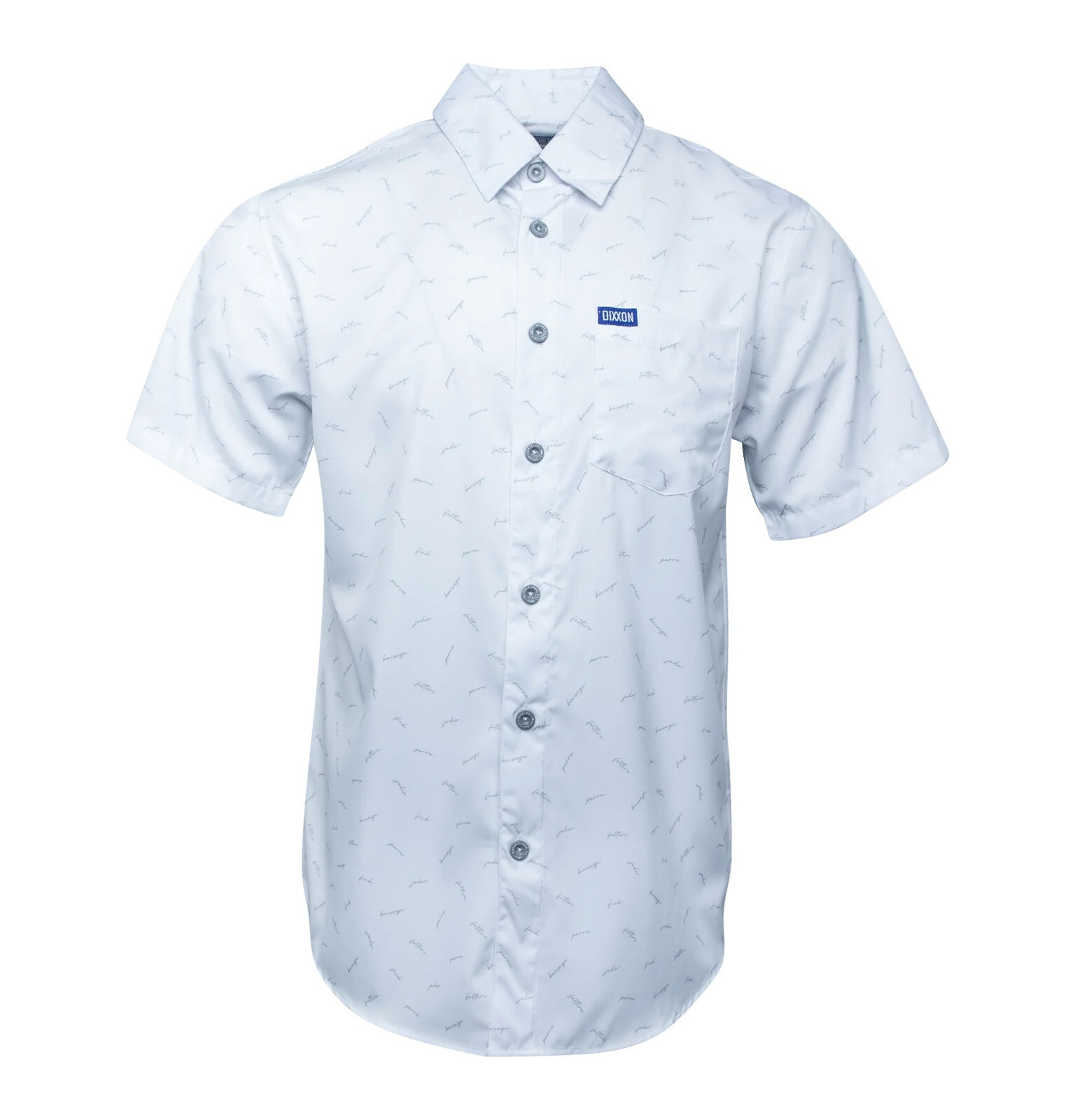 Dixxon Flannel F Word White Short Sleeve Party Shirt