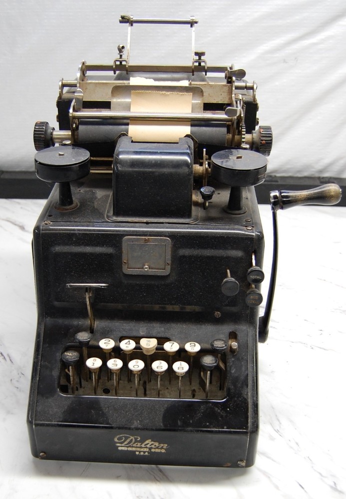 Vintage Dalton Hand Crank  Adding Machine