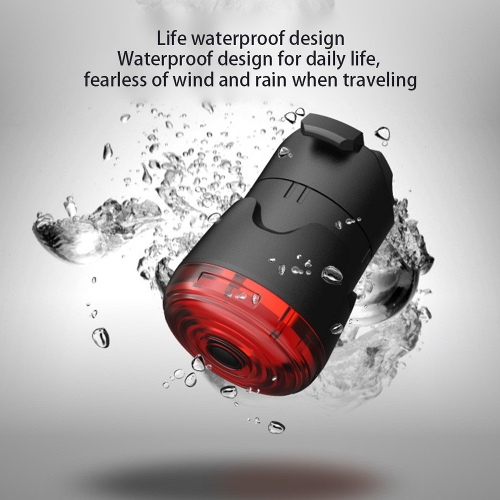 LED Tail Light with Domed Lens for Increased Side Visibility While Riding