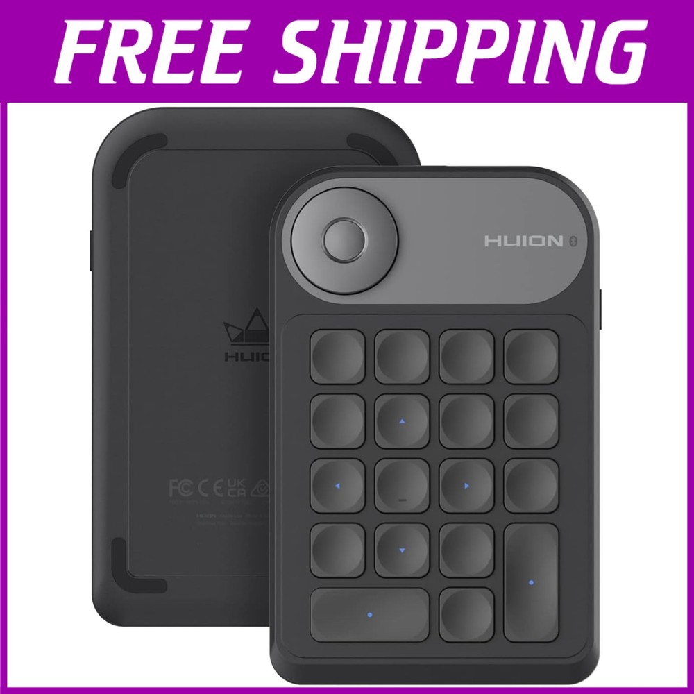 Mini Bluetooth Keypad with Dial for Drawing Tablet, PC