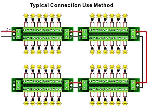 16 Amp 2x12 Position Terminal Block Distribution Module for AC DC D-1410