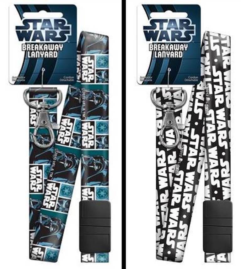 Star Wars LANYARD key chain ID Breakaway DARTH VADER, STAR WARS Logo Official