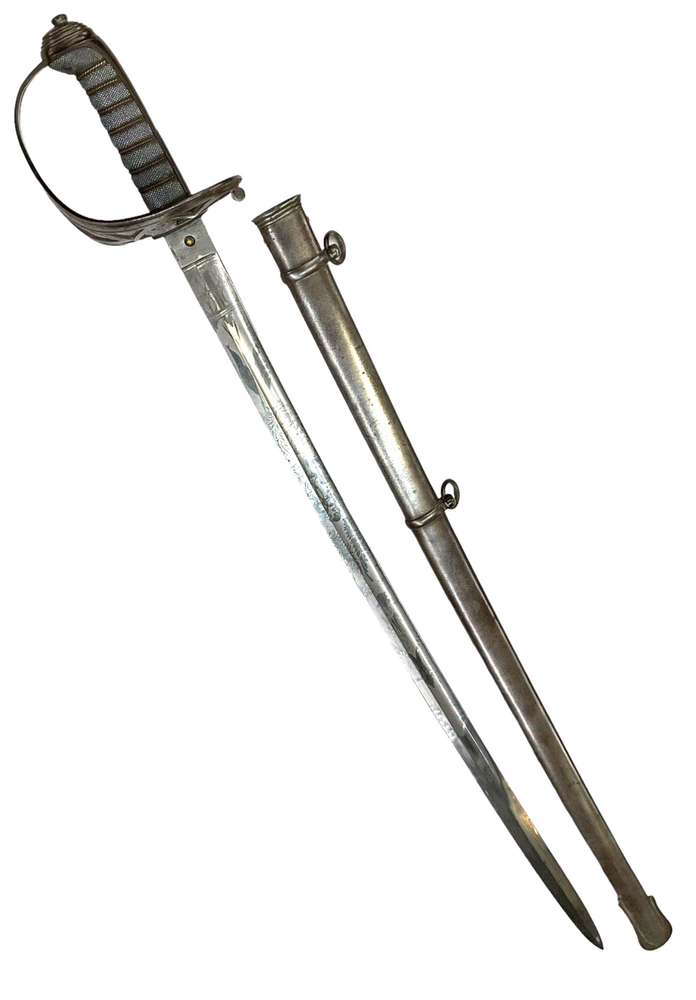 Victorian British 1827 Pattern West Yorkshire Rifle Battalion Sword & Sca...
