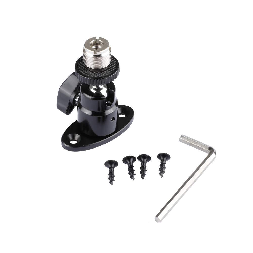 5/8"-27 Mini Ball Head for Microphone Mount Mic Stand Adapter Accessory 1992