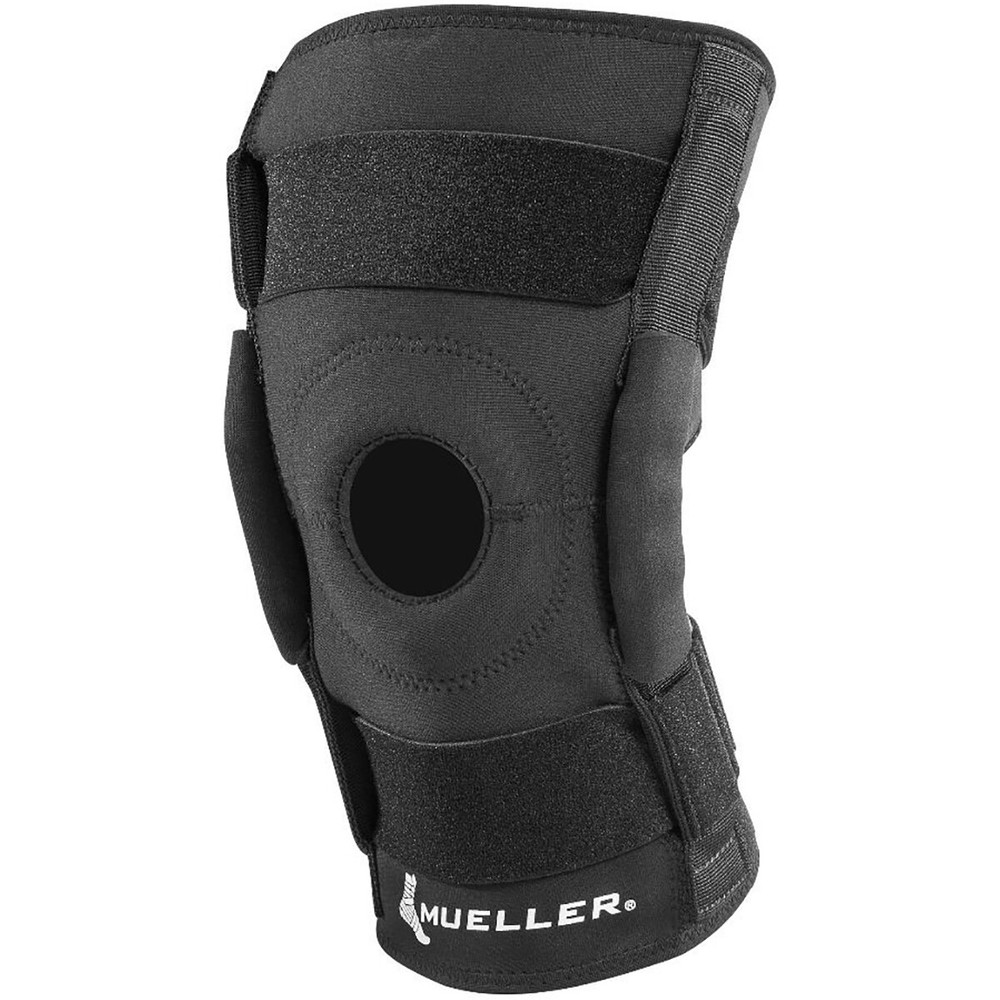 Mueller Hinged Wraparound Knee Support Brace - Black