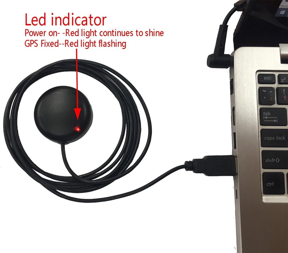 USB GPS Receiver Antenna Gmouse for Laptop PC Car
