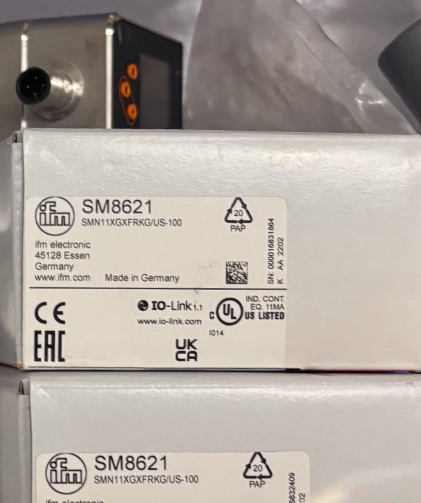 (1) NEW IFM ELECTRONIC SM8621 Magnetic Inductive Flow Meter