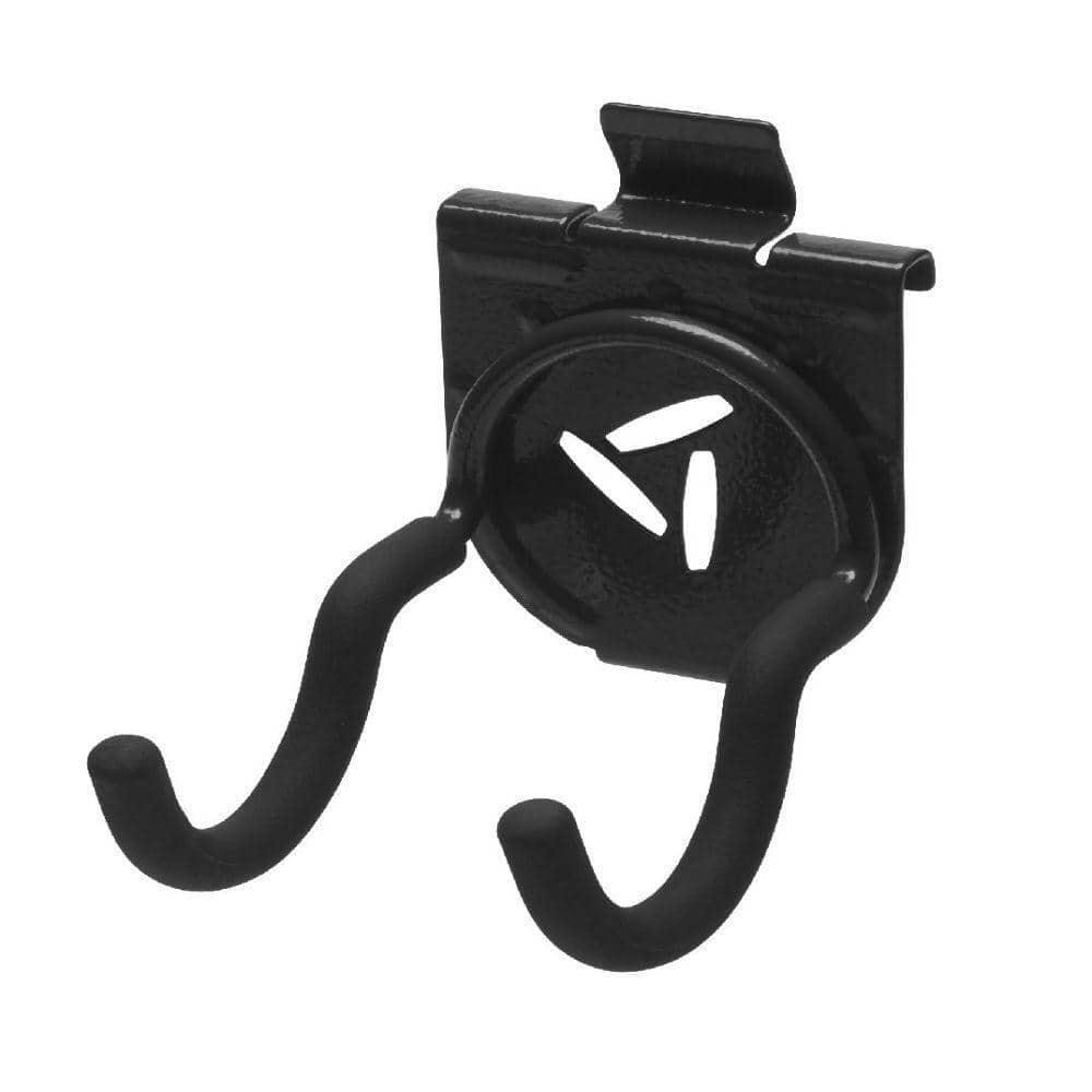 Gladiator Gear Track Garage Wall Storage Kit Heavy-Duty 6- Vinyl Tip Hooks