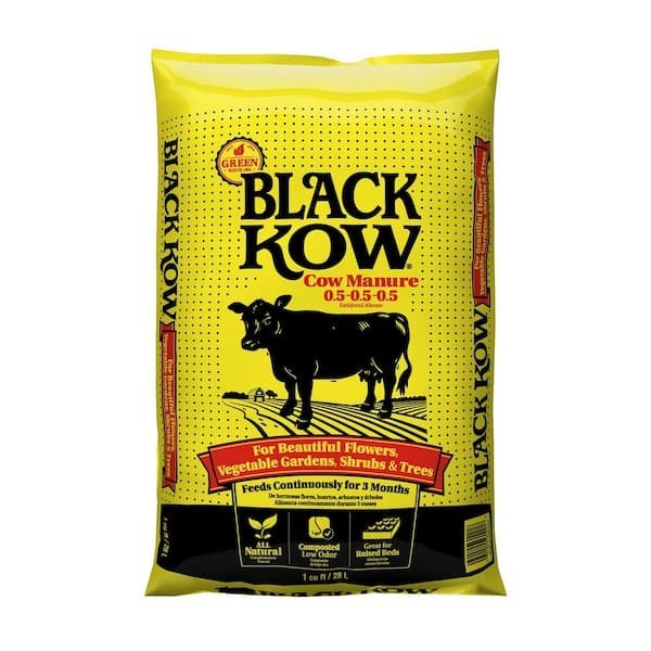 Black Kow Composted Cow Manure 1 cu. ft. Bag