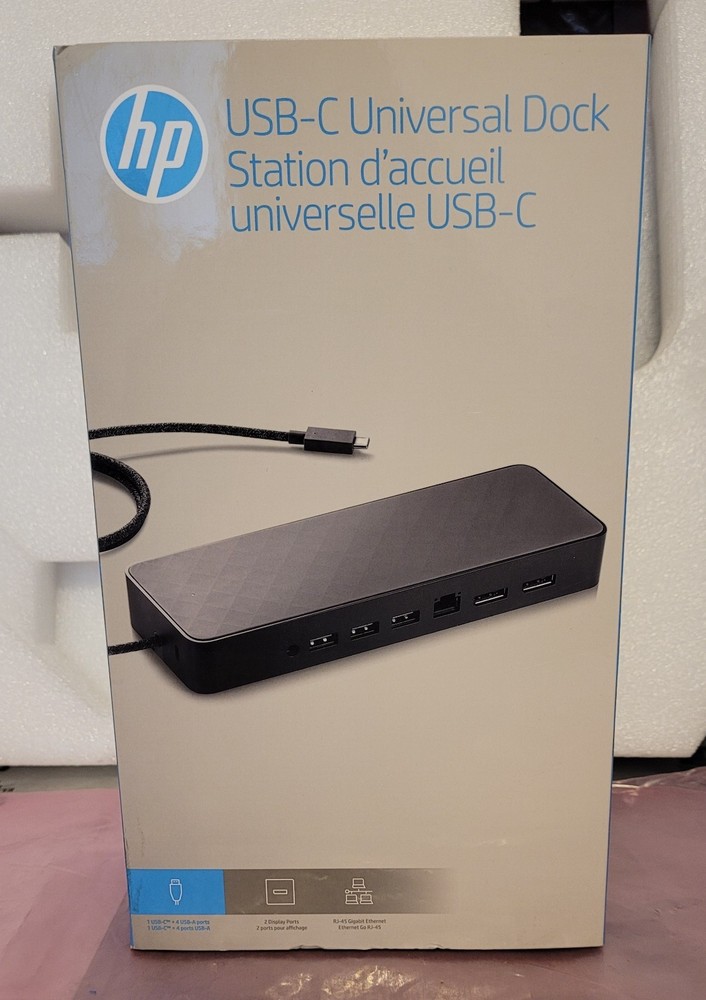 Genuine OEM HP USB-C Universal Dock Station 1MK33AA#ABA L55957-001