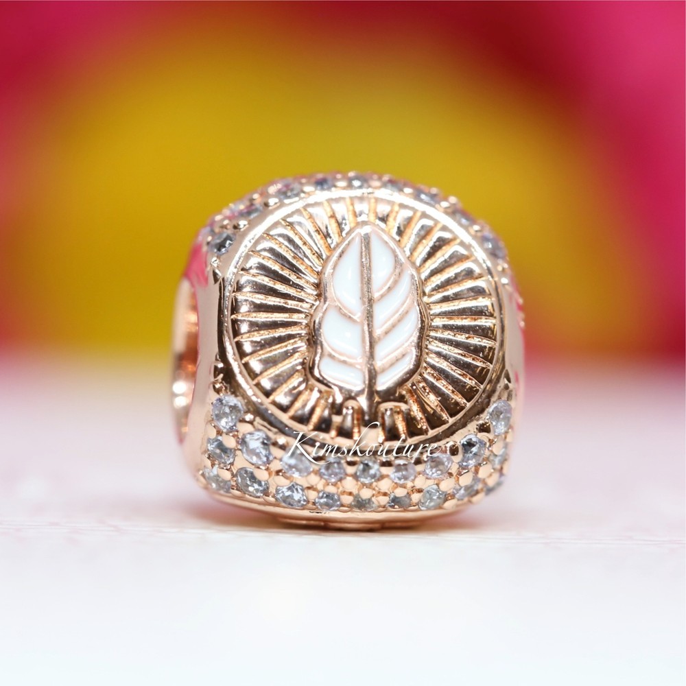 Authentic Hamsa All-seeing Eye & Feather Three-sided 780101C01 Charm