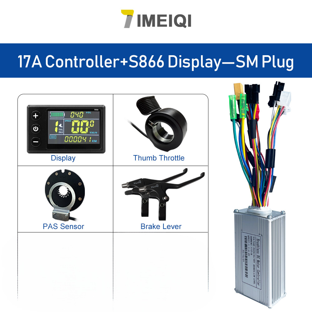 36V/48V 17A 26A 30A E-Scooter Ebike Sine Wave Controller with Learning Function