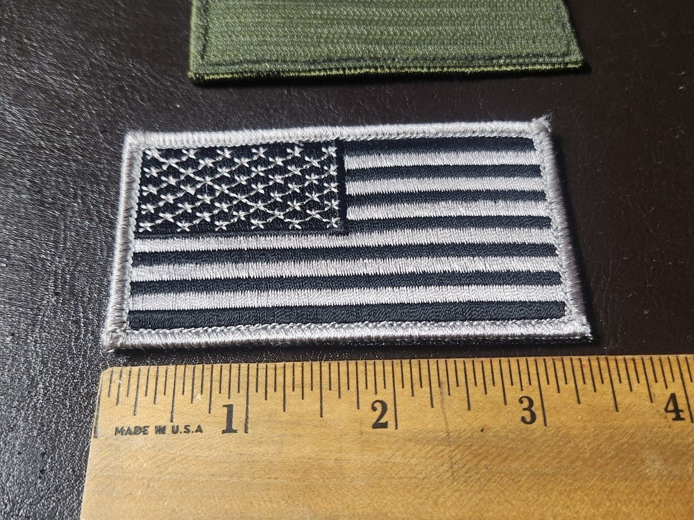 3 American Flag Patches
