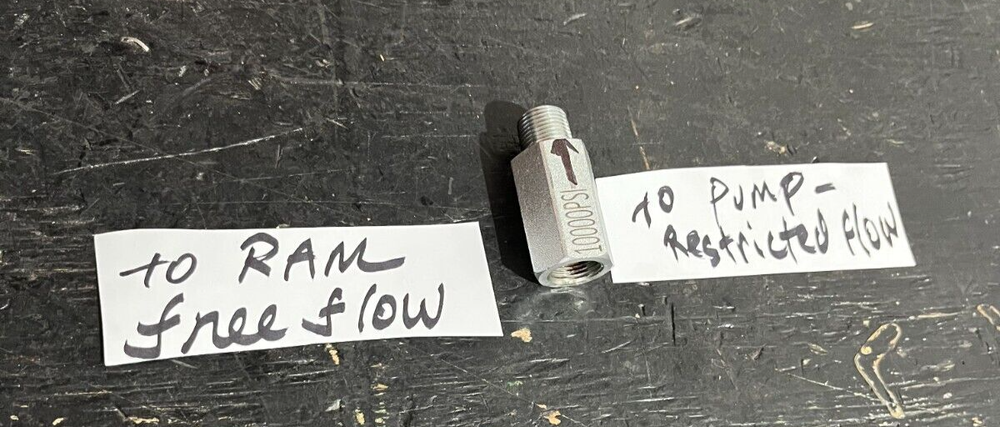 AUTO BODY FRAME MACHINE LOWERING VALVE SMOOTH SLOW LOWER