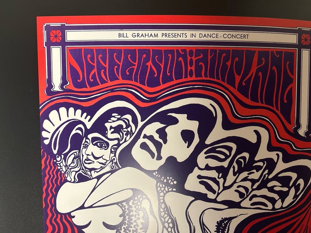 2021-(2)-FILLMORE BG-48-RE-PRINT VARIANT POSTERS-JEFFERSON AIRPLANE/QMS-W.WILSON