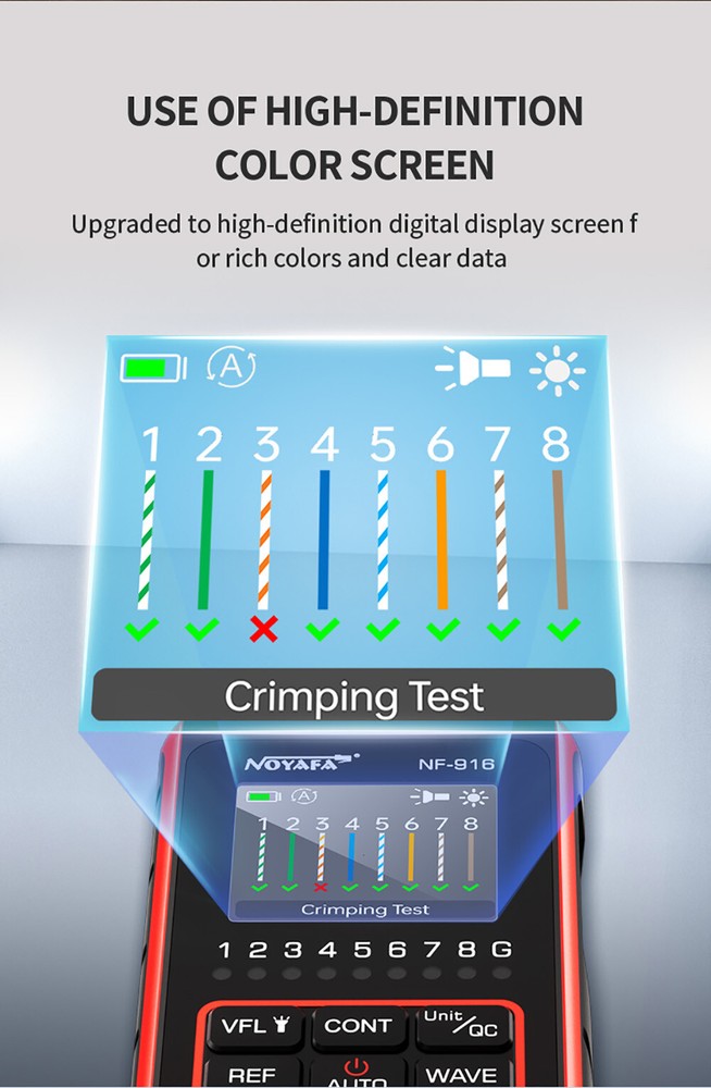 NOYAFA NF-916 Optical Meter VFL REF SC Visual Fault E7U4