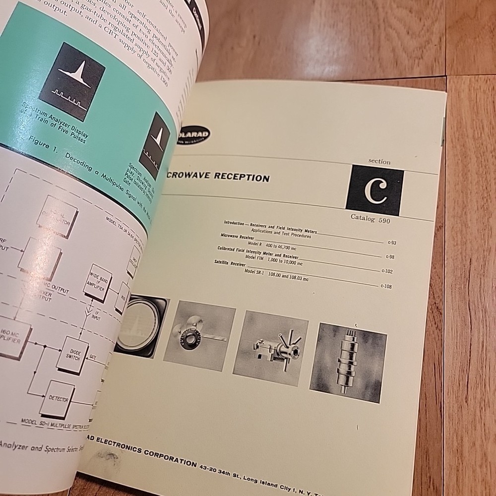 Polarad Microwave Electronics Test Equipment Catalog 1959