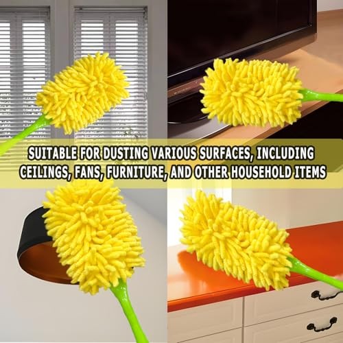 4Pack Reusable Duster Compatible with Swiffer (Handle is Not 4pack Yellow
