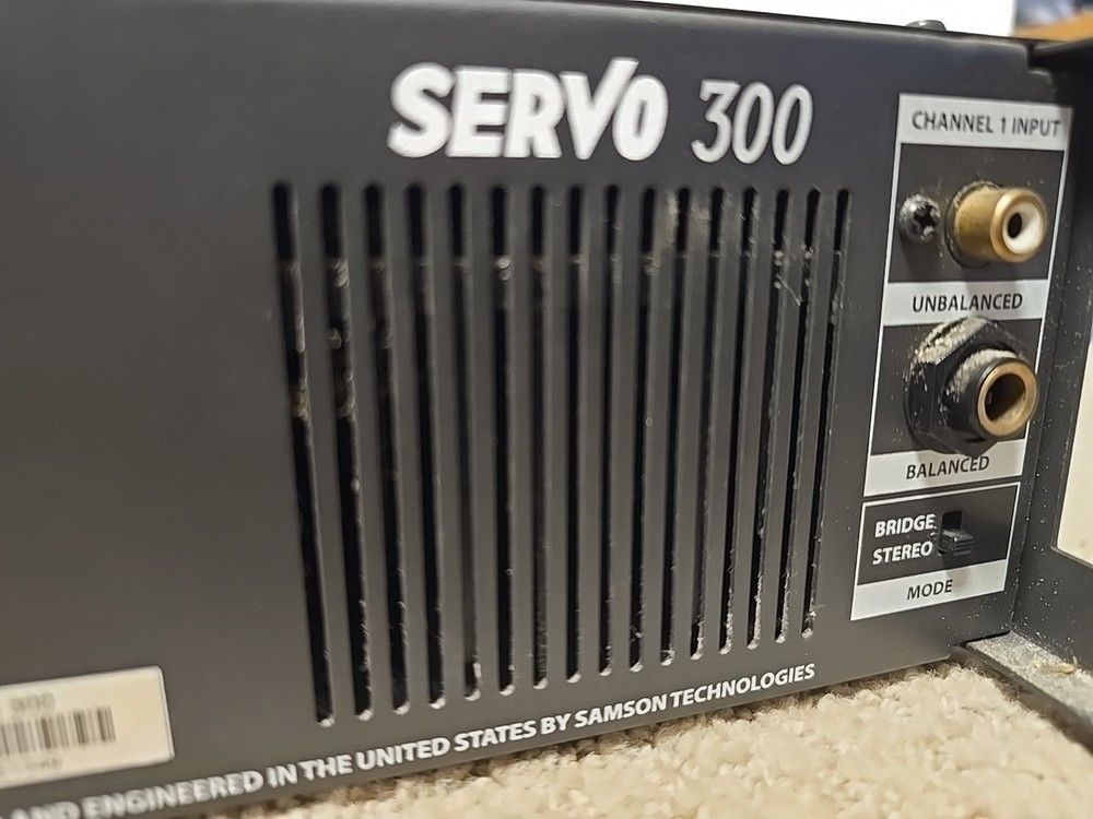 Samson Servo 300 2-Ch 150W/ch Rackmount Stereo Amplifier Tested