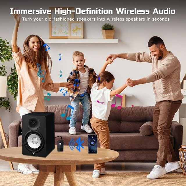 Advanced Bluetooth 5.4 Receiver for Home Stereo, Wireless Audio Adapter for W...