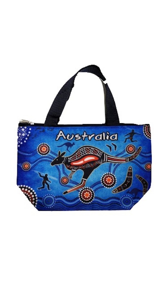 Small Shopping Bag - Blue Aboriginal