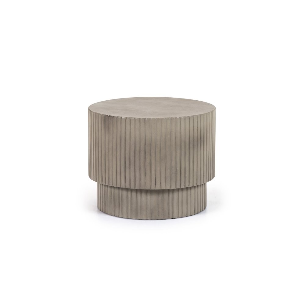 Modrest Gruver - Modern Grey Concrete End Table