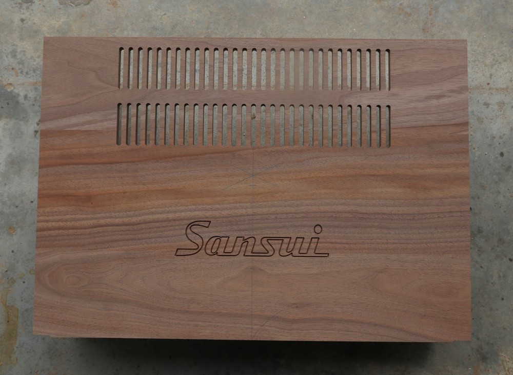 Sansui 8080/9090 Custom Made Cabinet Solid American Black Walnut