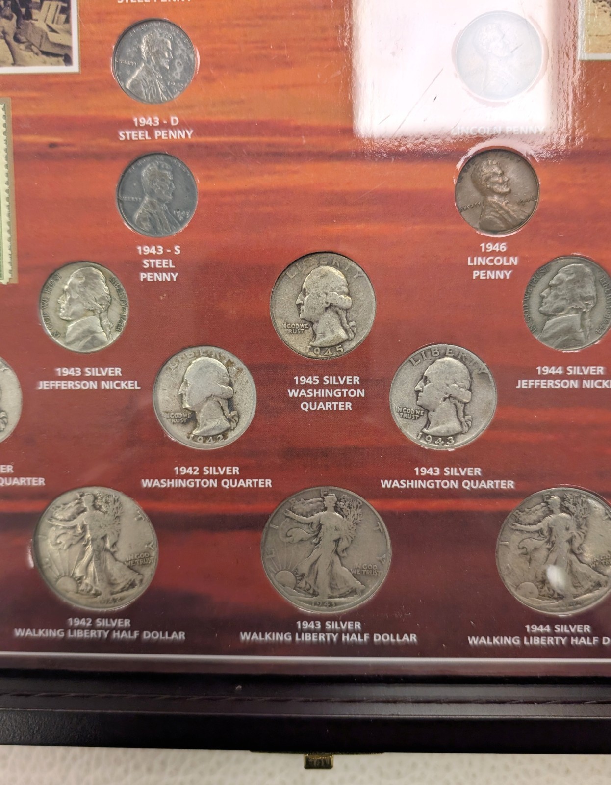 Asiatic Pacific Theatre Coin Set 1941 - 1945 Medal Stamp Silver World War RK820