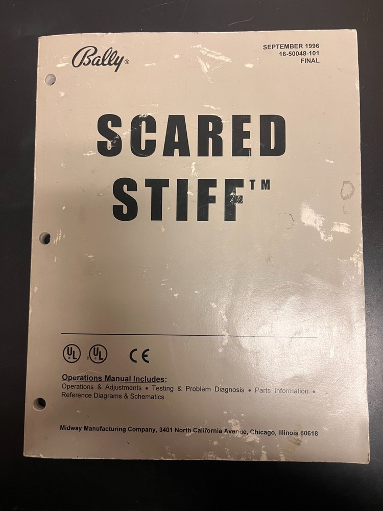 ORIGINAL-BALLY-SCARED STIFF-OPERATORS HANDBOOK 1996