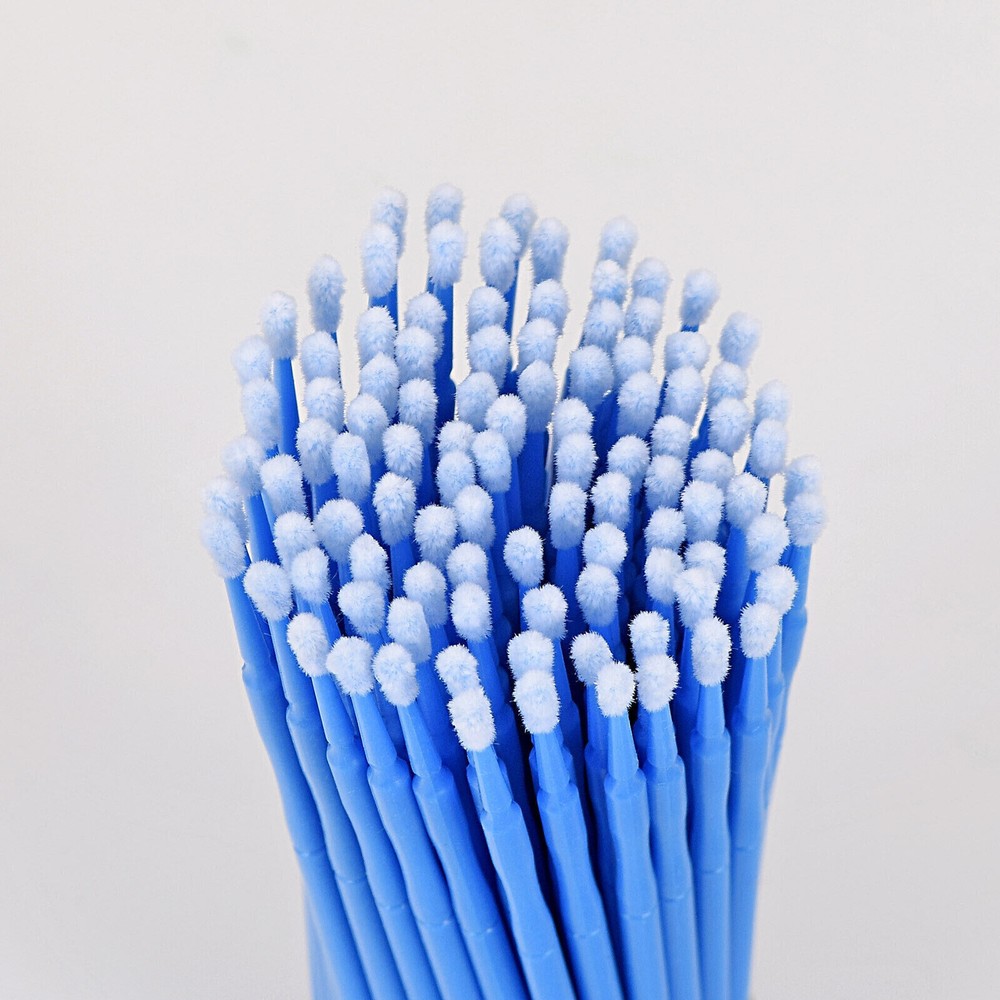 100 Pcs Dental Eye Micro Brush Tips Disposable Applicators Fine Regular Medium