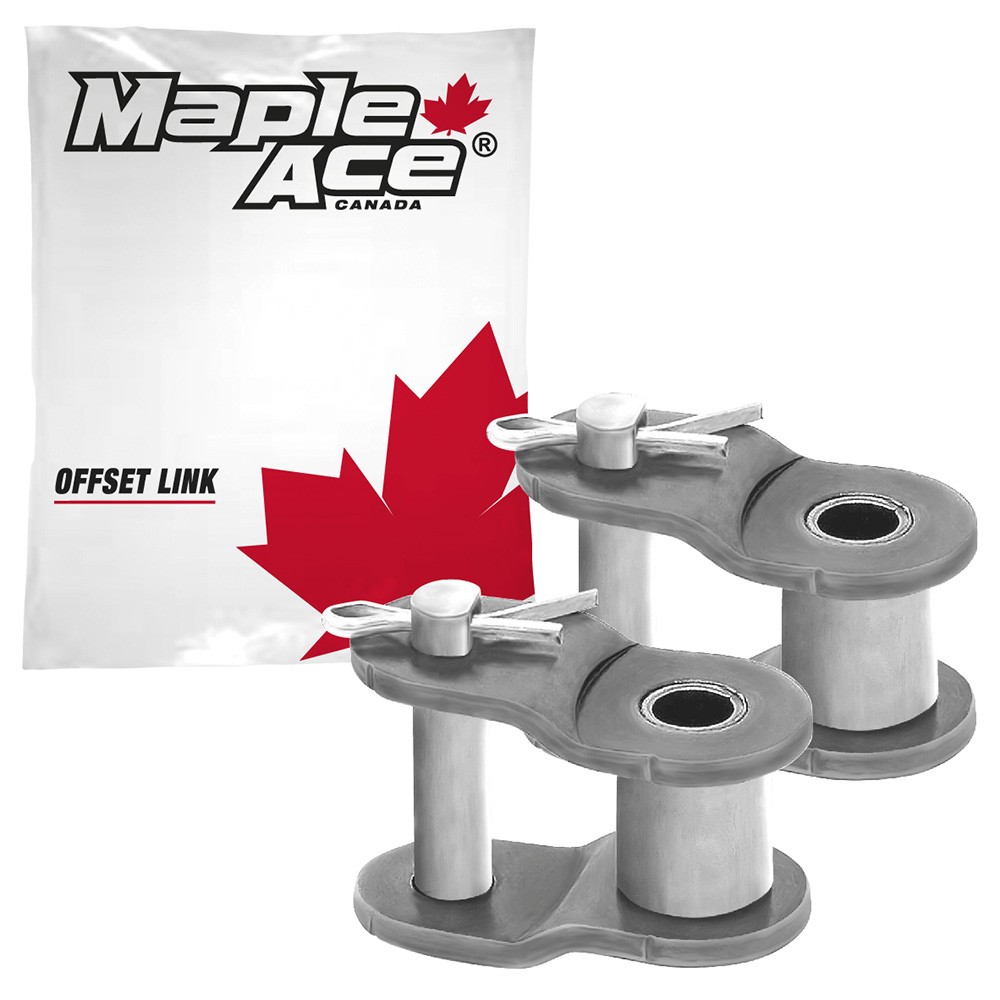 20B Offset Half Link for Roller Chain Single Strand (Qty 2)