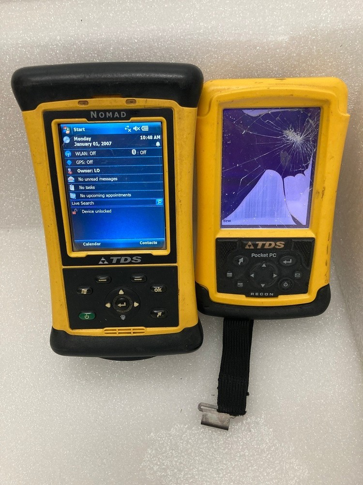 2 Trimble Nomad TDS Data Collector Rugged Handheld & tds POCKET PC { UNTESTED }