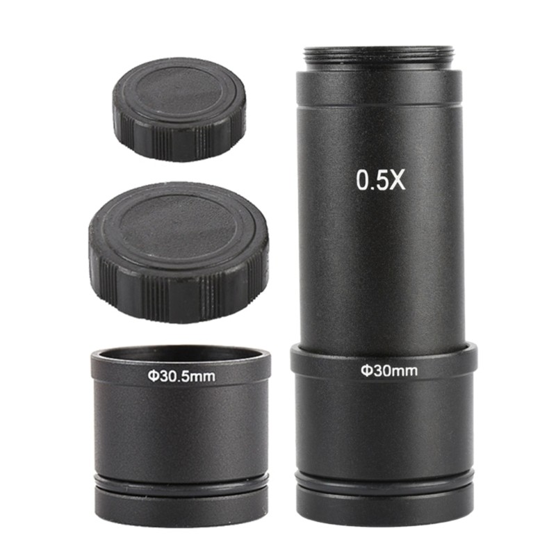 C Mount Adapter Len 0.5X Monocular Binocular Microscope Lens Camera Eyepiece Len