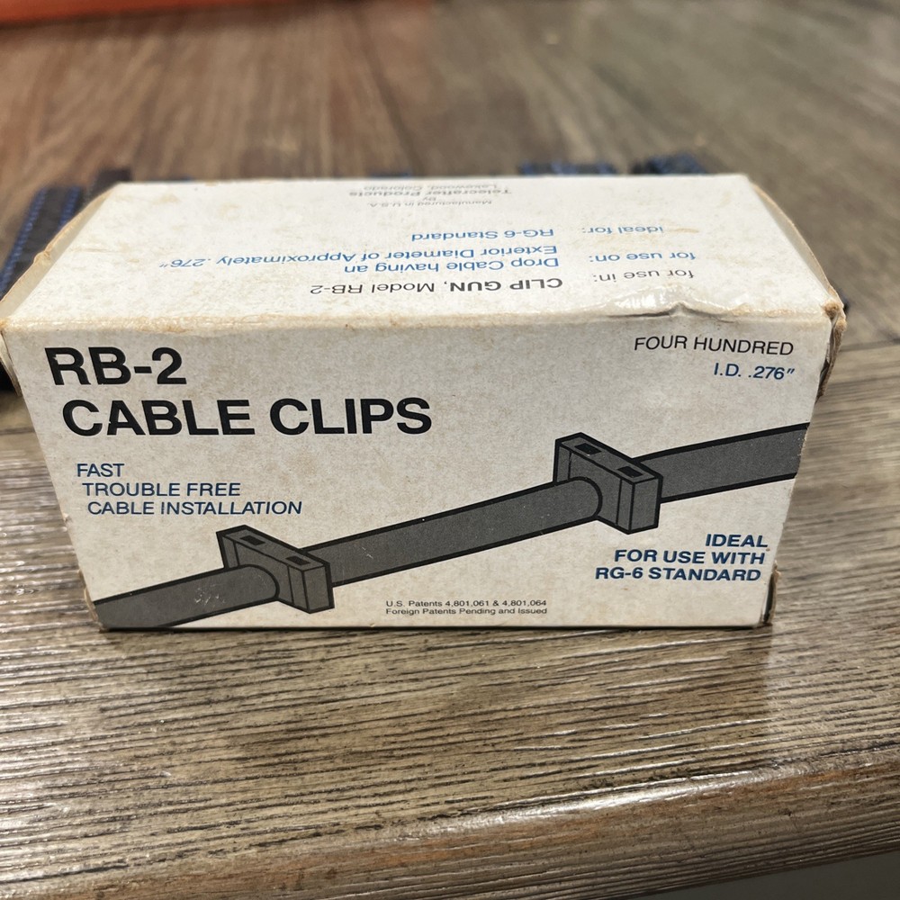 RB-2 Value Strip Cable Clips 325 total clips