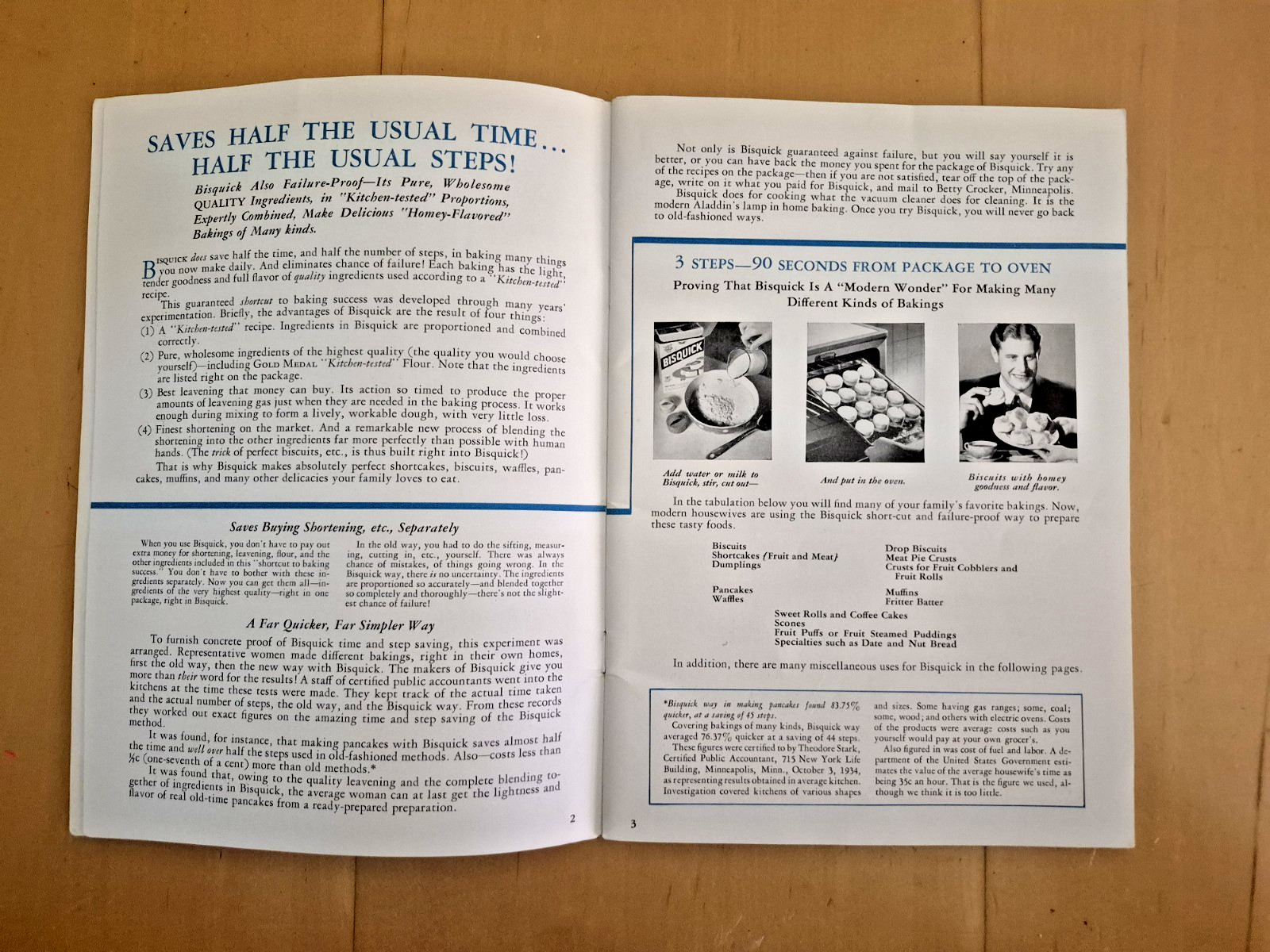 Vintage 1935 Bisquick HOW TO TAKE A TRICK A DAY WITH BISQUICK recipe booklet