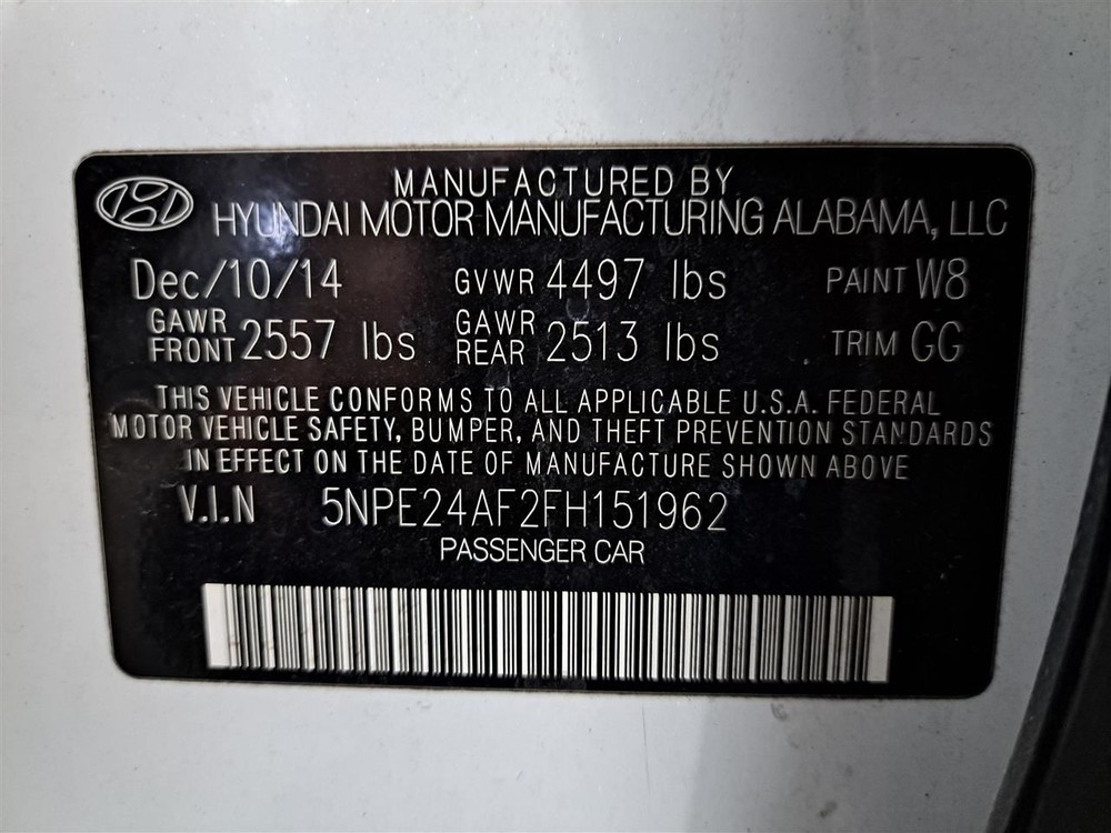 2015 Sonata Jack Sku#4254047