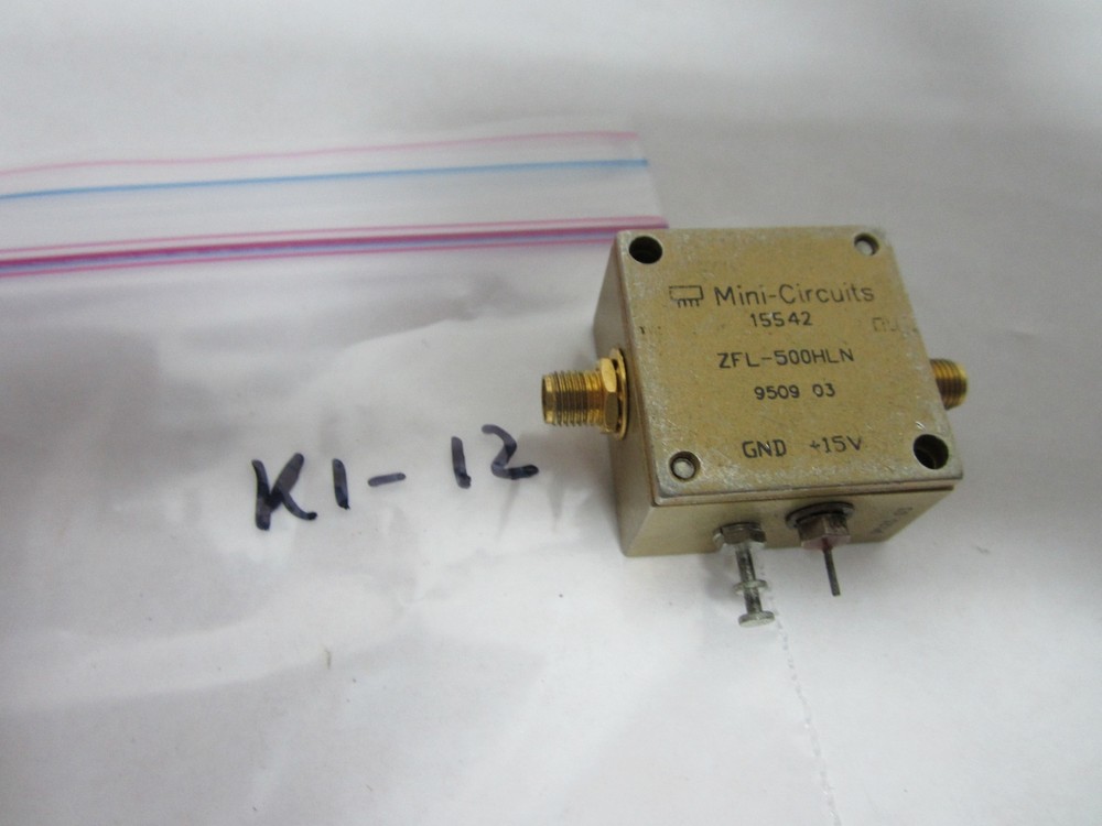 MINI CIRCUITS RF AMPLIFIER FREQUENCY ZFL-500HLN BIN#K1-12