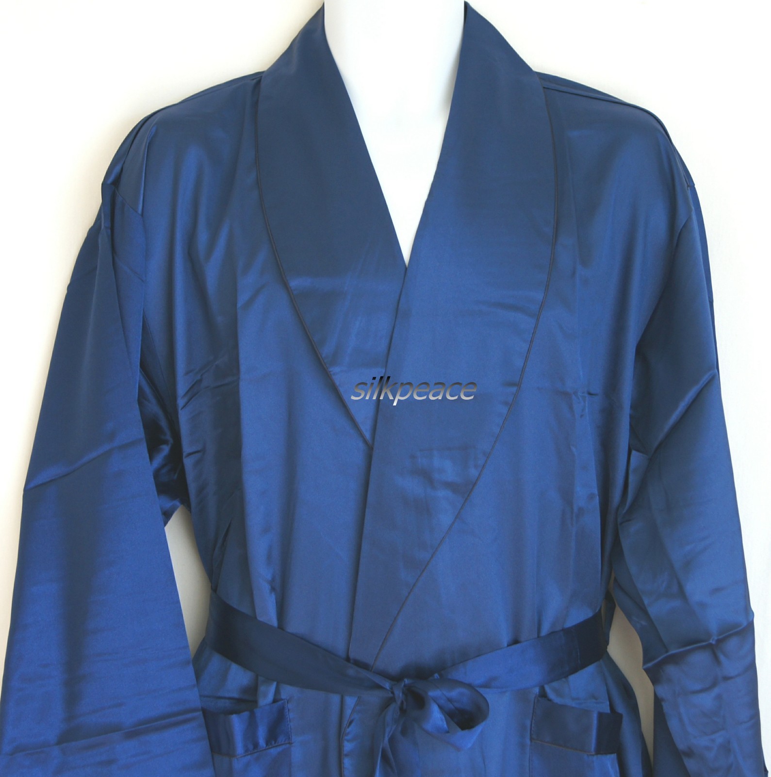 Black Friday 2nd+ items FREE SHIP Mens Satin silk robe Spa Gowns Pajama Lounge