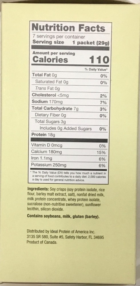 Ideal Protein Crispy Cereal - 7 packets