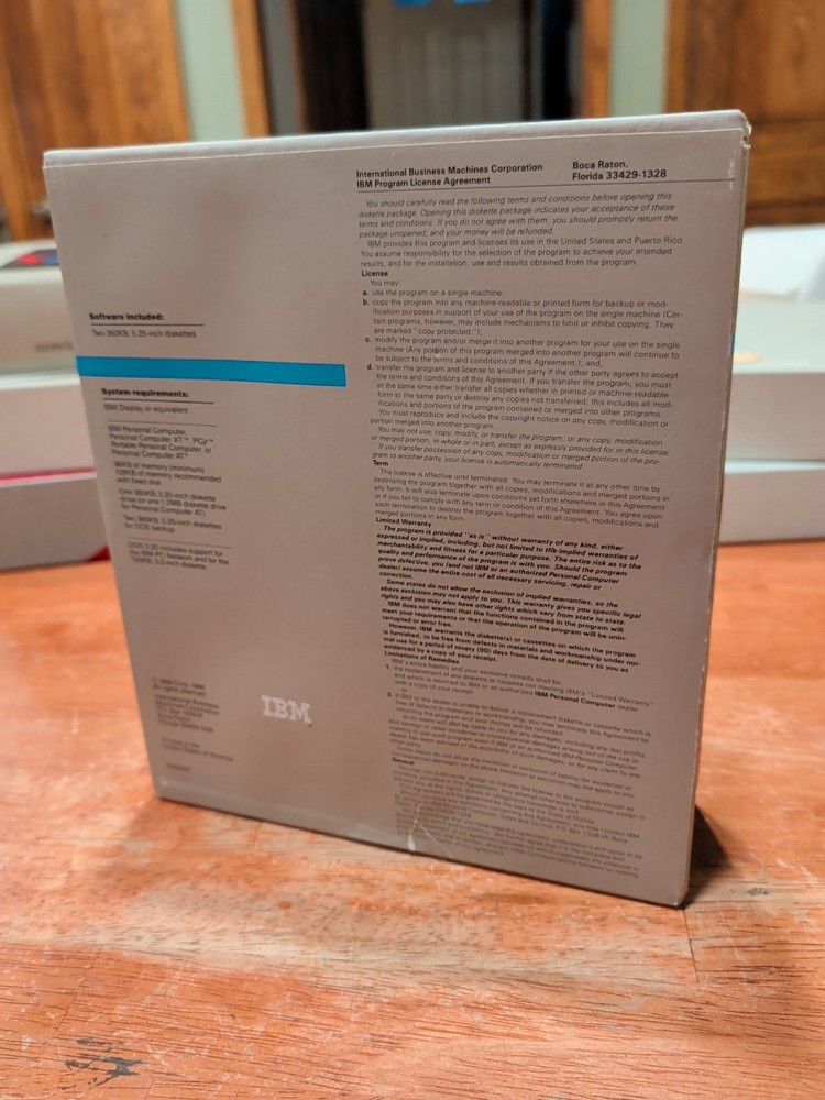 IBM Disk Operating System DOS Version 3.20 5.25" Software & References Untested