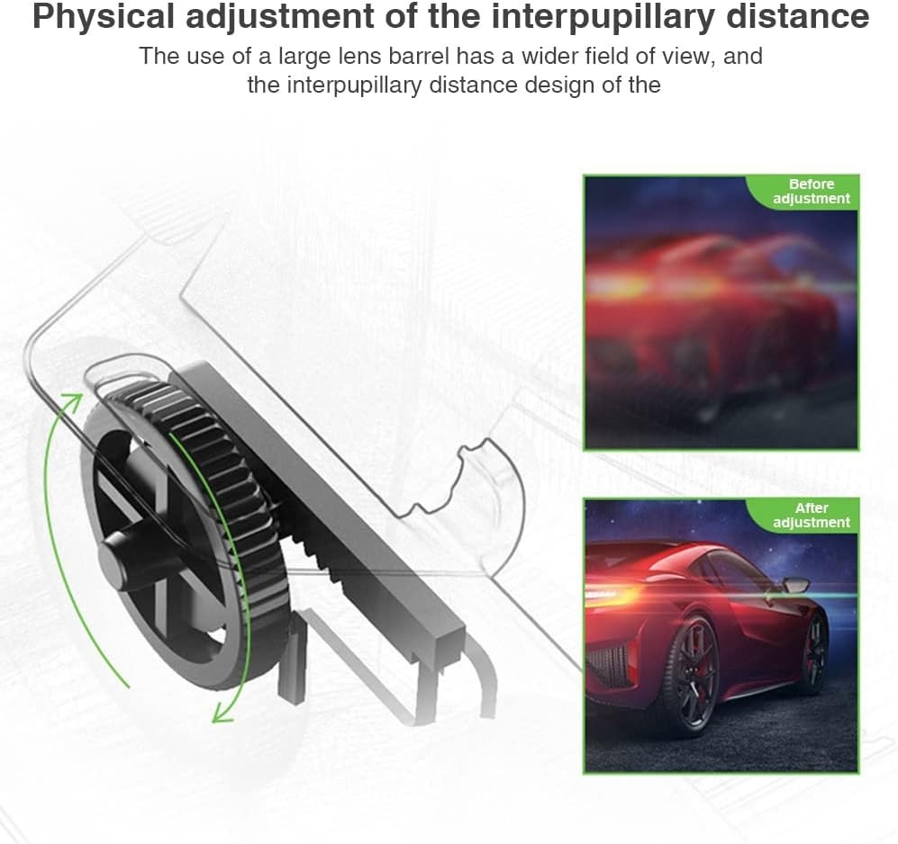 VR Headset Universal 3D Virtual Reality Goggles Support 360°Panorama Black