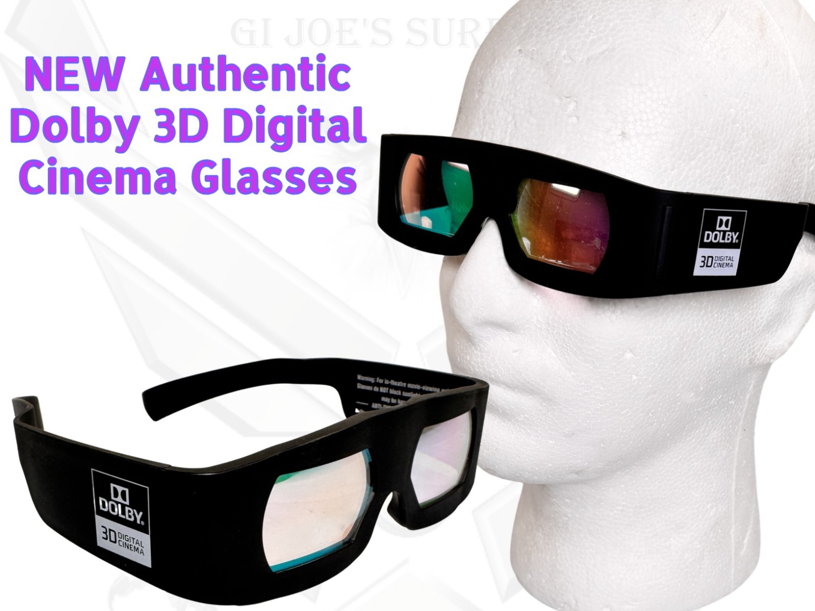 Brand NEW Dolby 3D Digital Cinema Glasses Never Sold or Worn PC5