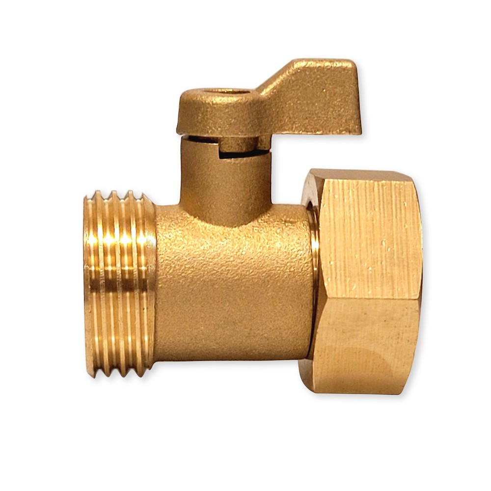 Garden Hose Shut off Valve Heavy Duty Solid Brass with Washer