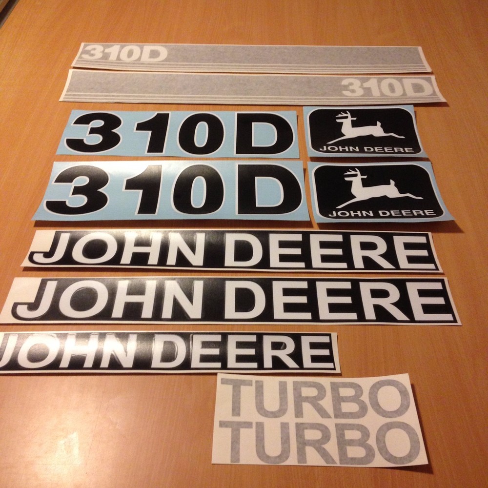JOHN DEERE 310D BACKHOE LOADER REPRO DECAL SET