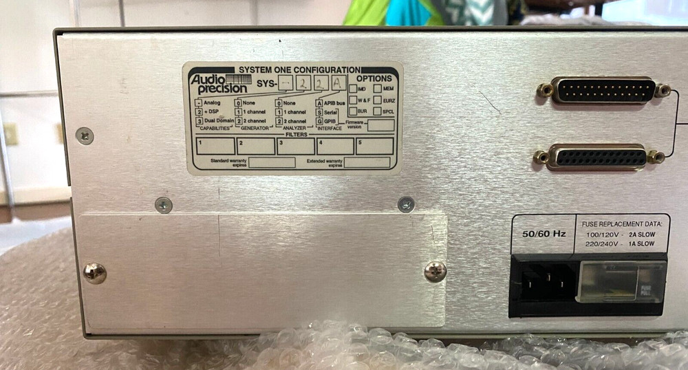 Audio Precision System One SYS1-35111 A Version Power Tested Only
