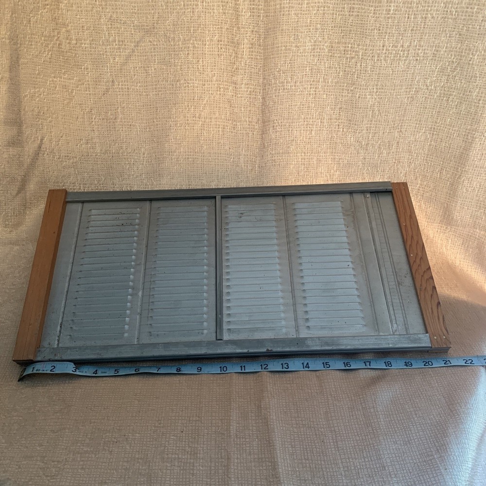 Vintage Sliding Metal Window Screen