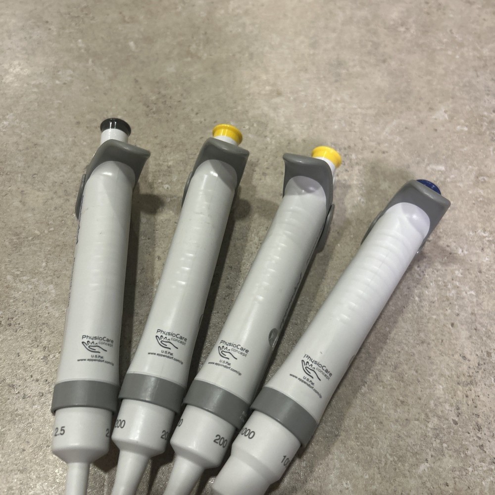 Set Eppendorf Research Plus Single Channel Pipetman Pipettes